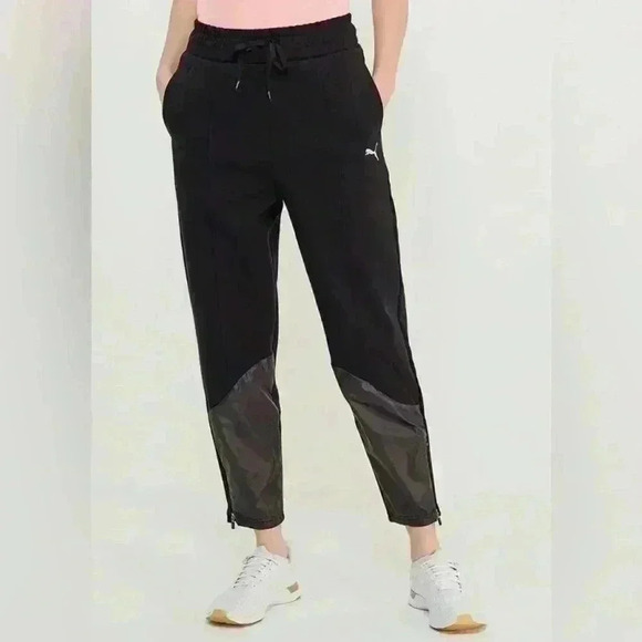 Black  Puma high waist joggers track pants - Picture 1 of 8